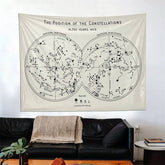 Lofaris Horoscope Black And White Divination Wall Tapestry
